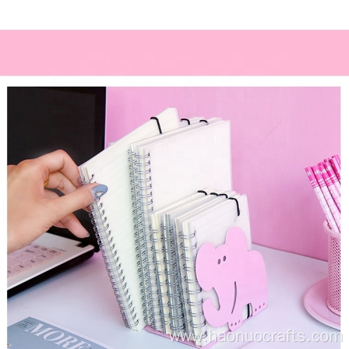 Elephant book stand student Iron cartoon desktop storage